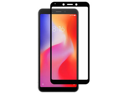 محافظ صفحه نمایش 6D فول گلس تمام چسب مناسب برای گوشی موبایل شیائومی ردمی 6A